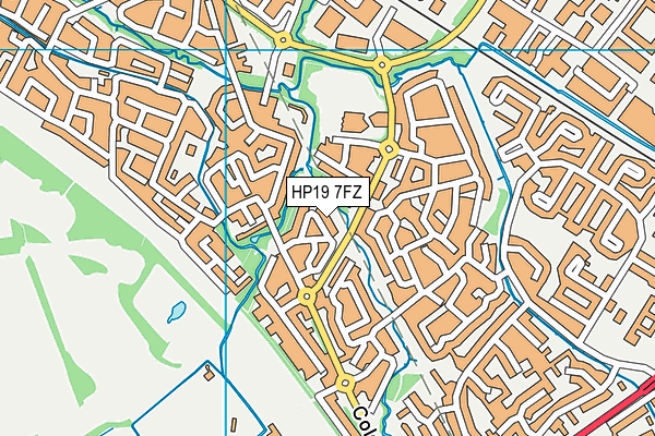 HP19 7FZ map - OS VectorMap District (Ordnance Survey) HP19 7FZ map - OS VectorMap District (Ordnance Survey)