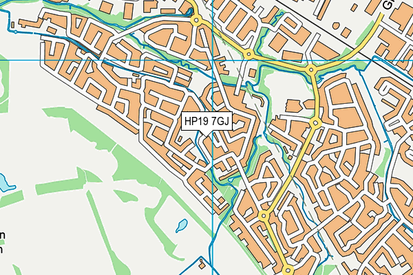 HP19 7GJ map - OS VectorMap District (Ordnance Survey) HP19 7GJ map - OS VectorMap District (Ordnance Survey)