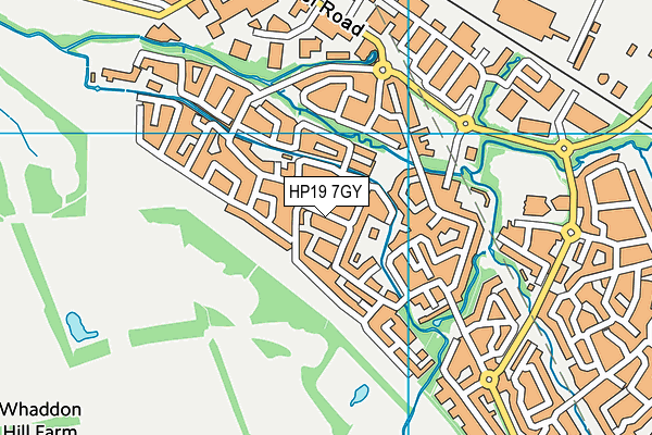 HP19 7GY map - OS VectorMap District (Ordnance Survey) HP19 7GY map - OS VectorMap District (Ordnance Survey)