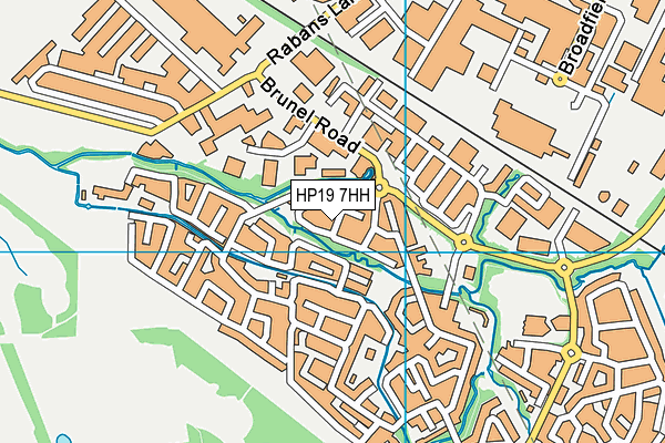 HP19 7HH map - OS VectorMap District (Ordnance Survey) HP19 7HH map - OS VectorMap District (Ordnance Survey)