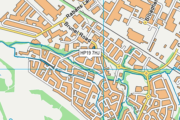 HP19 7HJ map - OS VectorMap District (Ordnance Survey) HP19 7HJ map - OS VectorMap District (Ordnance Survey)
