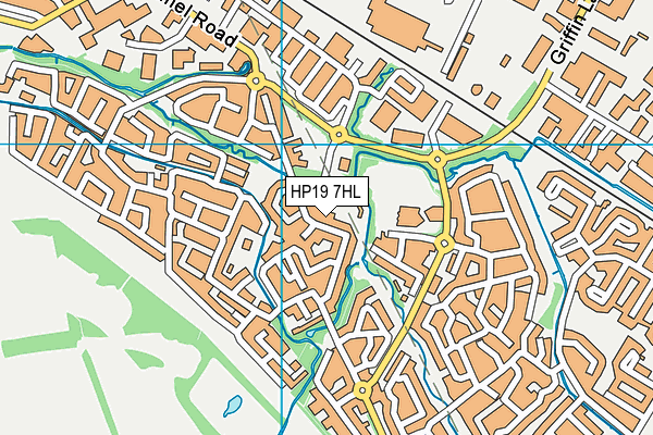 HP19 7HL map - OS VectorMap District (Ordnance Survey)