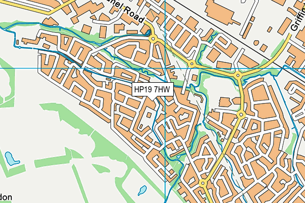 HP19 7HW map - OS VectorMap District (Ordnance Survey) HP19 7HW map - OS VectorMap District (Ordnance Survey)