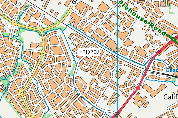 HP19 7QJ map - OS VectorMap District (Ordnance Survey) HP19 7QJ map - OS VectorMap District (Ordnance Survey)