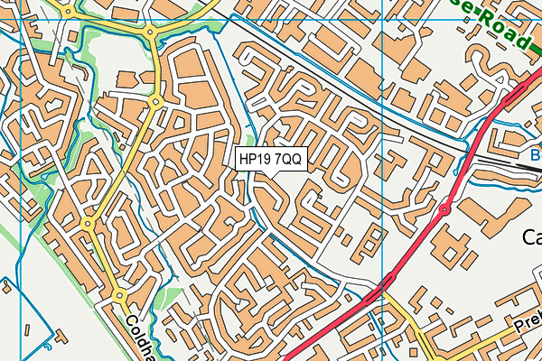 HP19 7QQ map - OS VectorMap District (Ordnance Survey)