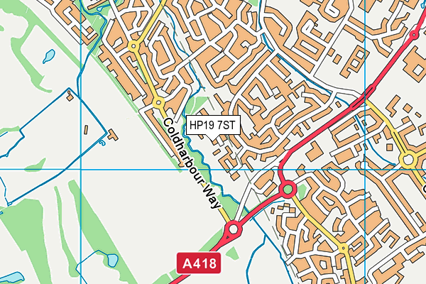 HP19 7ST map - OS VectorMap District (Ordnance Survey) HP19 7ST map - OS VectorMap District (Ordnance Survey)
