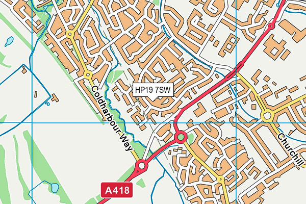 HP19 7SW map - OS VectorMap District (Ordnance Survey) HP19 7SW map - OS VectorMap District (Ordnance Survey)