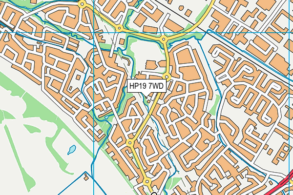 HP19 7WD map - OS VectorMap District (Ordnance Survey) HP19 7WD map - OS VectorMap District (Ordnance Survey)