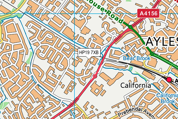HP19 7XB map - OS VectorMap District (Ordnance Survey) HP19 7XB map - OS VectorMap District (Ordnance Survey)