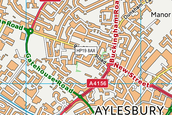 HP19 8AX map - OS VectorMap District (Ordnance Survey) HP19 8AX map - OS VectorMap District (Ordnance Survey)