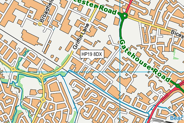HP19 8DX map - OS VectorMap District (Ordnance Survey) HP19 8DX map - OS VectorMap District (Ordnance Survey)