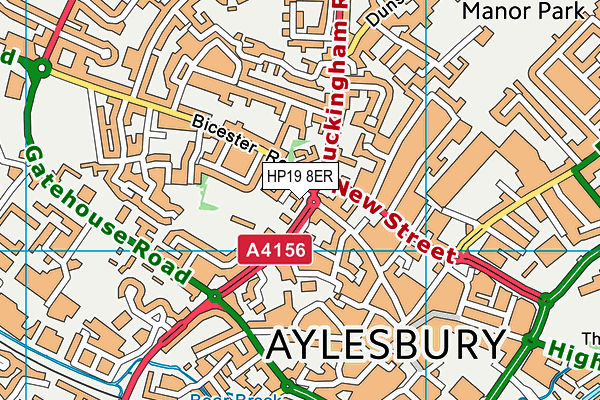 HP19 8ER map - OS VectorMap District (Ordnance Survey) HP19 8ER map - OS VectorMap District (Ordnance Survey)