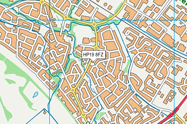 HP19 8FZ map - OS VectorMap District (Ordnance Survey) HP19 8FZ map - OS VectorMap District (Ordnance Survey)