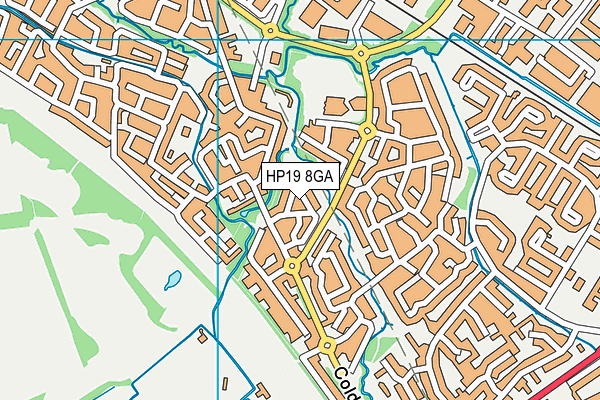 HP19 8GA map - OS VectorMap District (Ordnance Survey) HP19 8GA map - OS VectorMap District (Ordnance Survey)