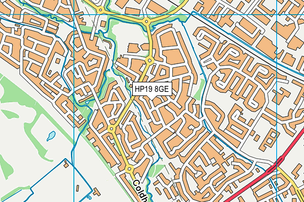 HP19 8GE map - OS VectorMap District (Ordnance Survey) HP19 8GE map - OS VectorMap District (Ordnance Survey)