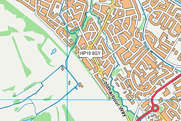 HP19 8GY map - OS VectorMap District (Ordnance Survey) HP19 8GY map - OS VectorMap District (Ordnance Survey)