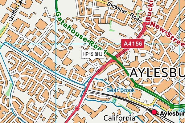 HP19 8HJ map - OS VectorMap District (Ordnance Survey) HP19 8HJ map - OS VectorMap District (Ordnance Survey)