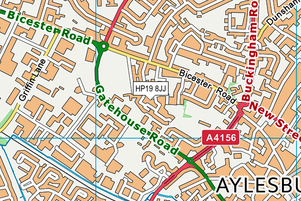 HP19 8JJ map - OS VectorMap District (Ordnance Survey) HP19 8JJ map - OS VectorMap District (Ordnance Survey)