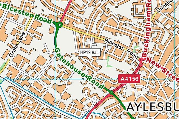 HP19 8JL map - OS VectorMap District (Ordnance Survey) HP19 8JL map - OS VectorMap District (Ordnance Survey)