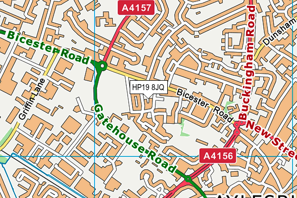 HP19 8JQ map - OS VectorMap District (Ordnance Survey) HP19 8JQ map - OS VectorMap District (Ordnance Survey)