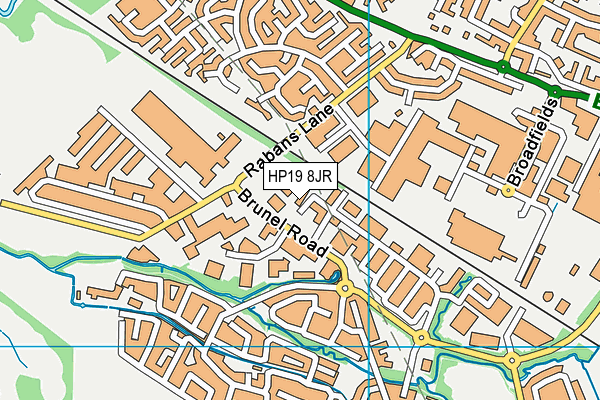 HP19 8JR map - OS VectorMap District (Ordnance Survey) HP19 8JR map - OS VectorMap District (Ordnance Survey)