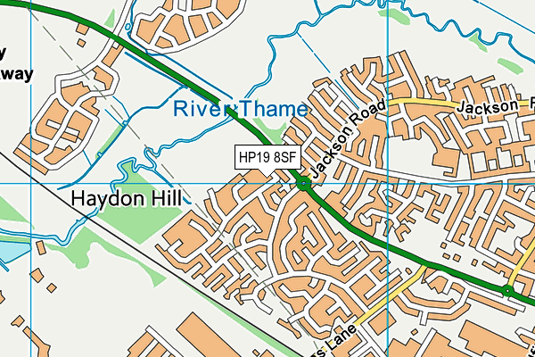 HP19 8SF map - OS VectorMap District (Ordnance Survey) HP19 8SF map - OS VectorMap District (Ordnance Survey)