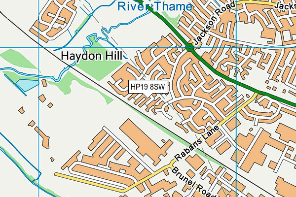 HP19 8SW map - OS VectorMap District (Ordnance Survey) HP19 8SW map - OS VectorMap District (Ordnance Survey)