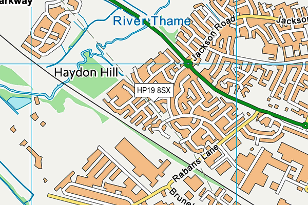HP19 8SX map - OS VectorMap District (Ordnance Survey) HP19 8SX map - OS VectorMap District (Ordnance Survey)