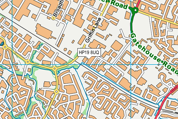 HP19 8UQ map - OS VectorMap District (Ordnance Survey) HP19 8UQ map - OS VectorMap District (Ordnance Survey)