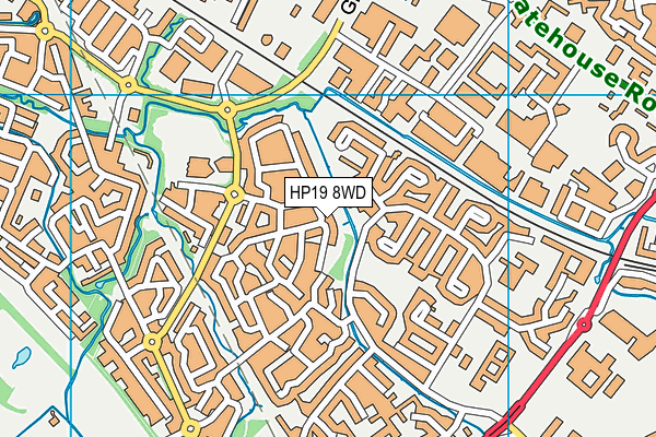 HP19 8WD map - OS VectorMap District (Ordnance Survey) HP19 8WD map - OS VectorMap District (Ordnance Survey)