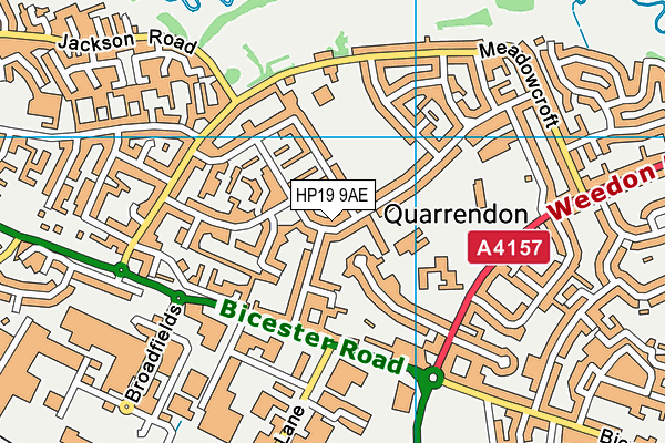 HP19 9AE map - OS VectorMap District (Ordnance Survey) HP19 9AE map - OS VectorMap District (Ordnance Survey)