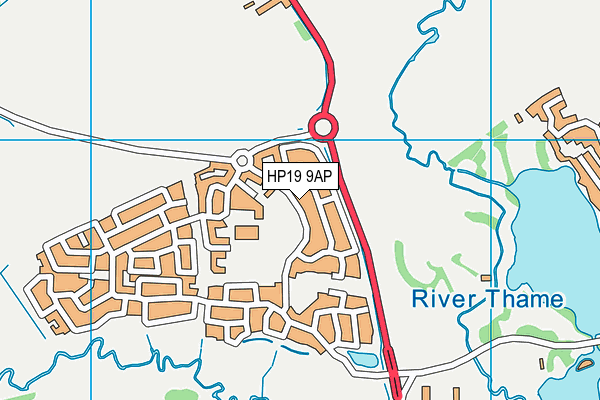 HP19 9AP map - OS VectorMap District (Ordnance Survey) HP19 9AP map - OS VectorMap District (Ordnance Survey)