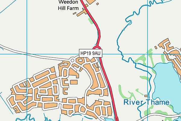 HP19 9AU map - OS VectorMap District (Ordnance Survey) HP19 9AU map - OS VectorMap District (Ordnance Survey)