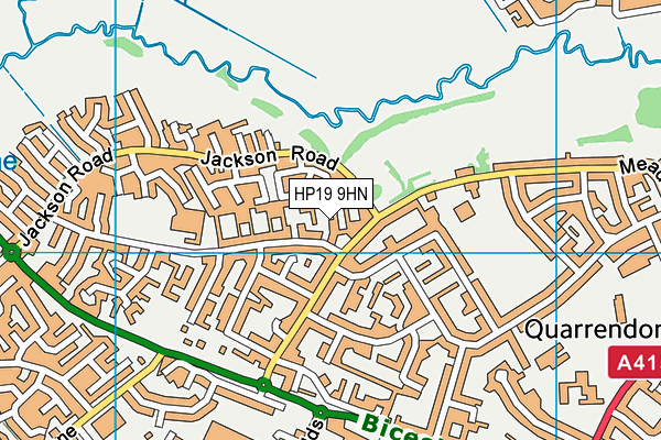 HP19 9HN map - OS VectorMap District (Ordnance Survey)