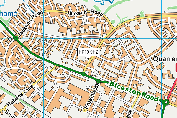 HP19 9HZ map - OS VectorMap District (Ordnance Survey) HP19 9HZ map - OS VectorMap District (Ordnance Survey)