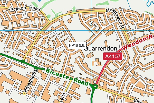 HP19 9JL map - OS VectorMap District (Ordnance Survey)