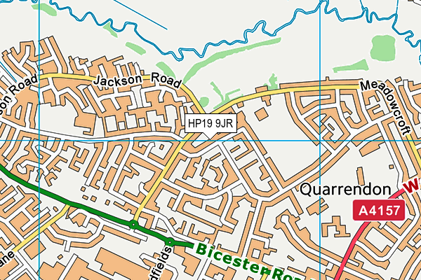 HP19 9JR map - OS VectorMap District (Ordnance Survey) HP19 9JR map - OS VectorMap District (Ordnance Survey)