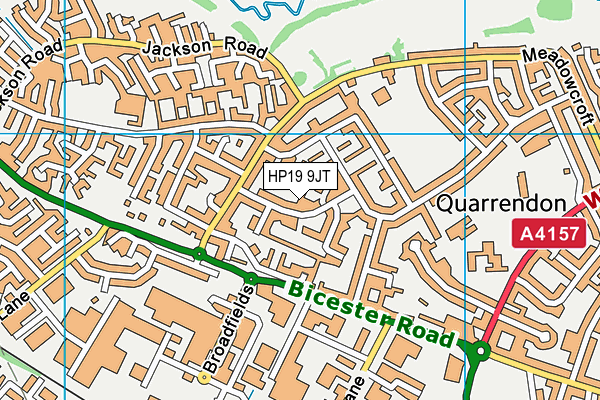 HP19 9JT map - OS VectorMap District (Ordnance Survey) HP19 9JT map - OS VectorMap District (Ordnance Survey)
