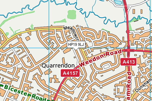 HP19 9LJ map - OS VectorMap District (Ordnance Survey) HP19 9LJ map - OS VectorMap District (Ordnance Survey)