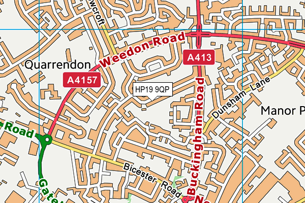HP19 9QP map - OS VectorMap District (Ordnance Survey) HP19 9QP map - OS VectorMap District (Ordnance Survey)