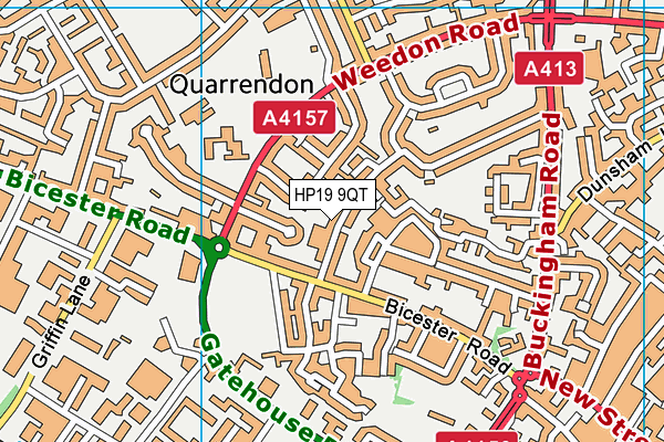 HP19 9QT map - OS VectorMap District (Ordnance Survey) HP19 9QT map - OS VectorMap District (Ordnance Survey)