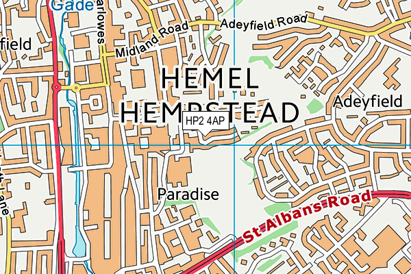 HP2 4AP map - OS VectorMap District (Ordnance Survey) HP2 4AP map - OS VectorMap District (Ordnance Survey)