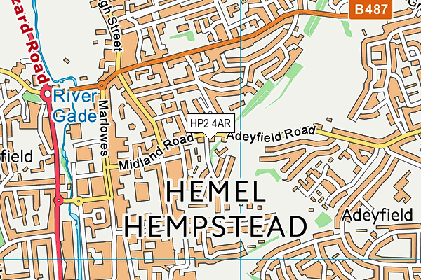 HP2 4AR map - OS VectorMap District (Ordnance Survey) HP2 4AR map - OS VectorMap District (Ordnance Survey)