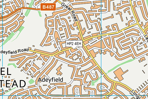 HP2 4EH map - OS VectorMap District (Ordnance Survey) HP2 4EH map - OS VectorMap District (Ordnance Survey)