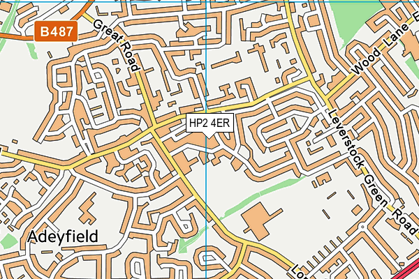 HP2 4ER map - OS VectorMap District (Ordnance Survey) HP2 4ER map - OS VectorMap District (Ordnance Survey)
