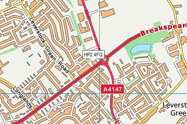 HP2 4FQ map - OS VectorMap District (Ordnance Survey) HP2 4FQ map - OS VectorMap District (Ordnance Survey)