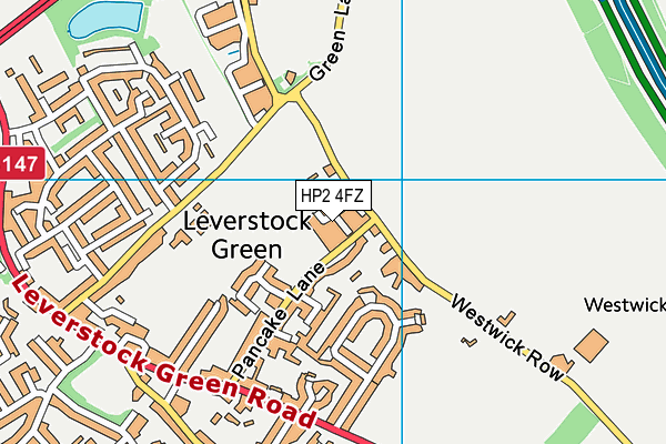 HP2 4FZ map - OS VectorMap District (Ordnance Survey) HP2 4FZ map - OS VectorMap District (Ordnance Survey)