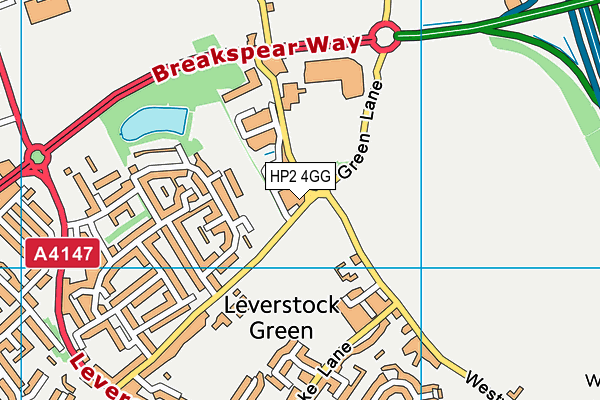 HP2 4GG map - OS VectorMap District (Ordnance Survey) HP2 4GG map - OS VectorMap District (Ordnance Survey)
