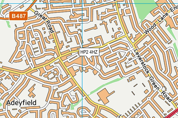 HP2 4HZ map - OS VectorMap District (Ordnance Survey) HP2 4HZ map - OS VectorMap District (Ordnance Survey)