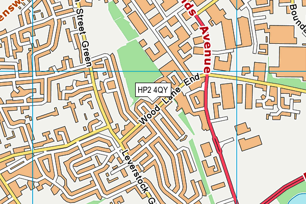 HP2 4QY map - OS VectorMap District (Ordnance Survey) HP2 4QY map - OS VectorMap District (Ordnance Survey)